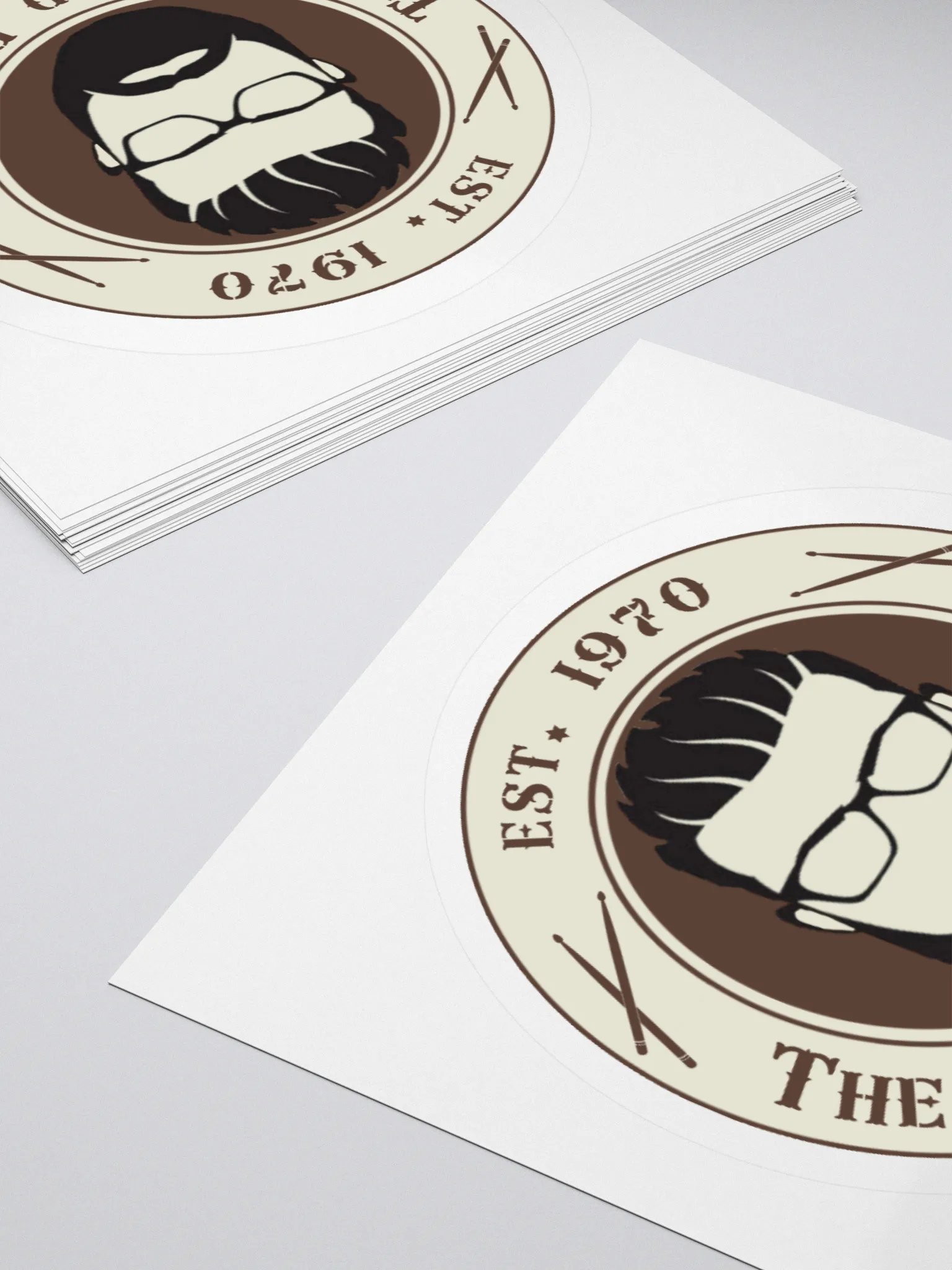 The Bearded Drummer Logo Sticker product image (12)
