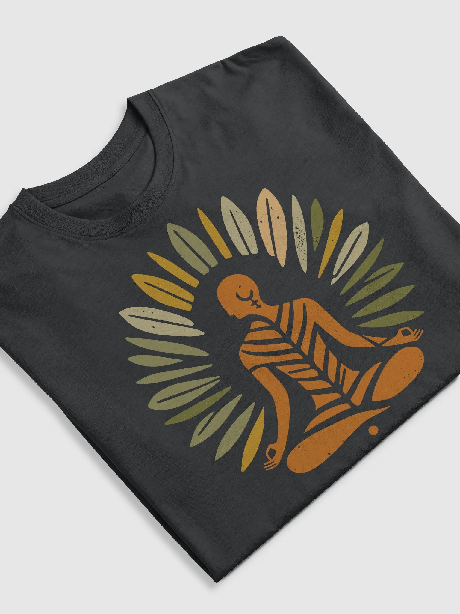Zen Leaf Meditation Tee | Ancient Wisdom Meets Boho Style product image (5)