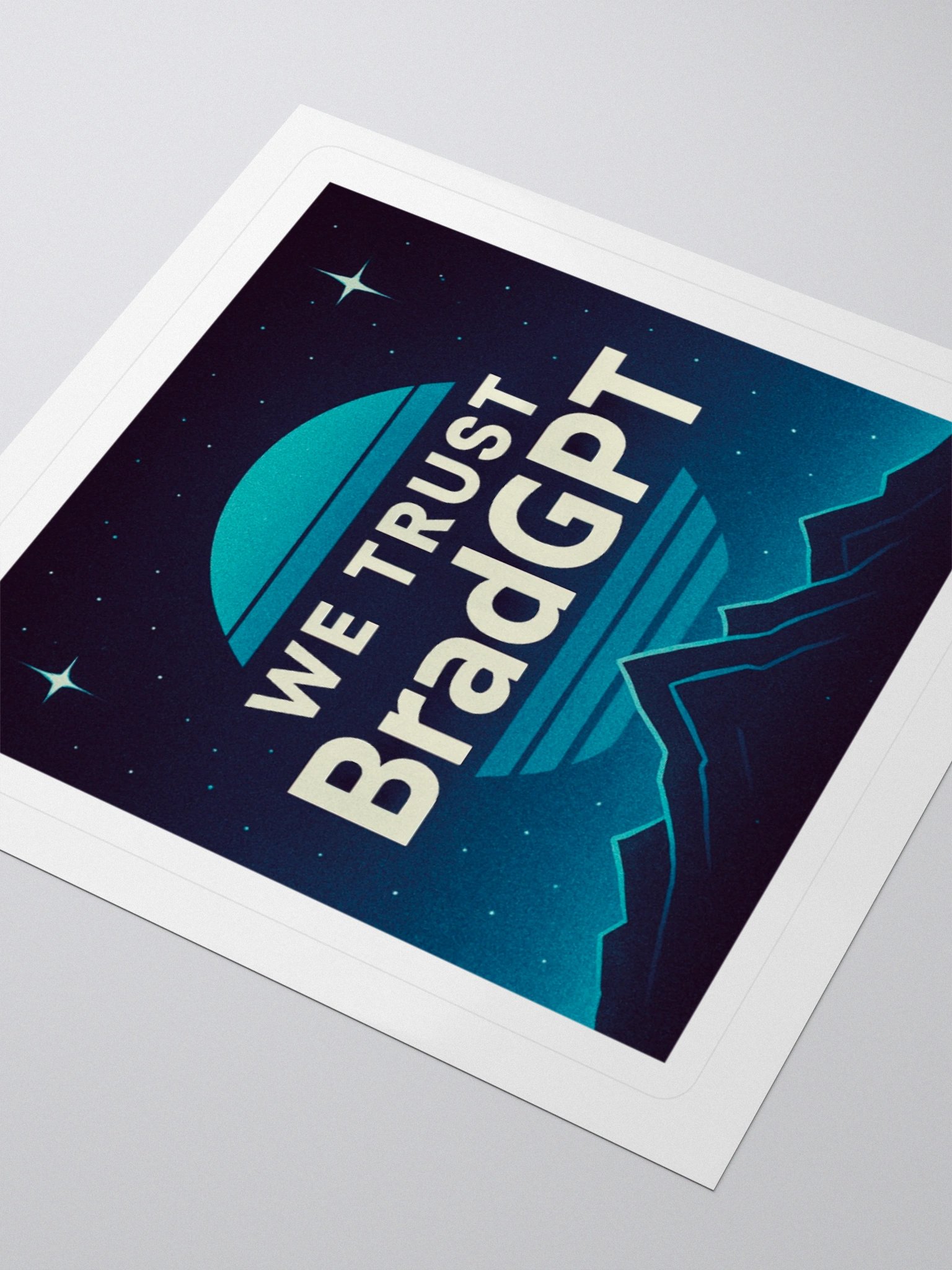 we trust BradGPT Kiss Cut Stickers product image (9)