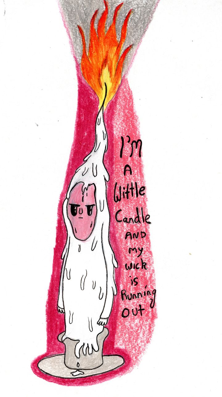 A6 Print! I'm A Wittle Candle product image (1)