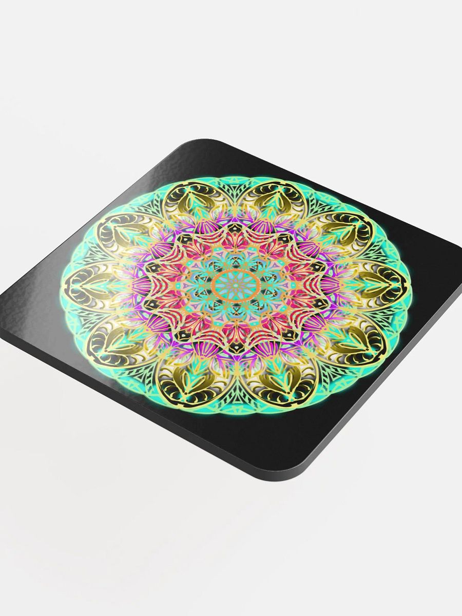 Kaleidoscope Mandala Cork Coaster product image (4)