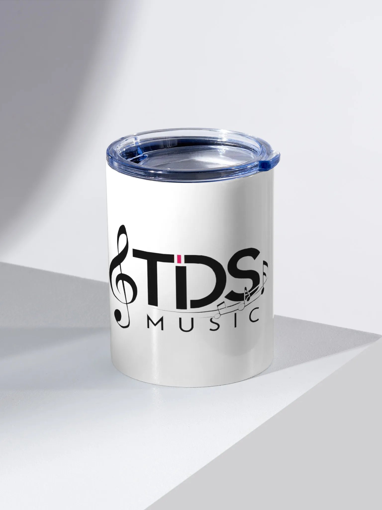 TDS Music 10oz Insulated Stainless Steel Tumbler with Exclusive Musical Design - White product image (2)