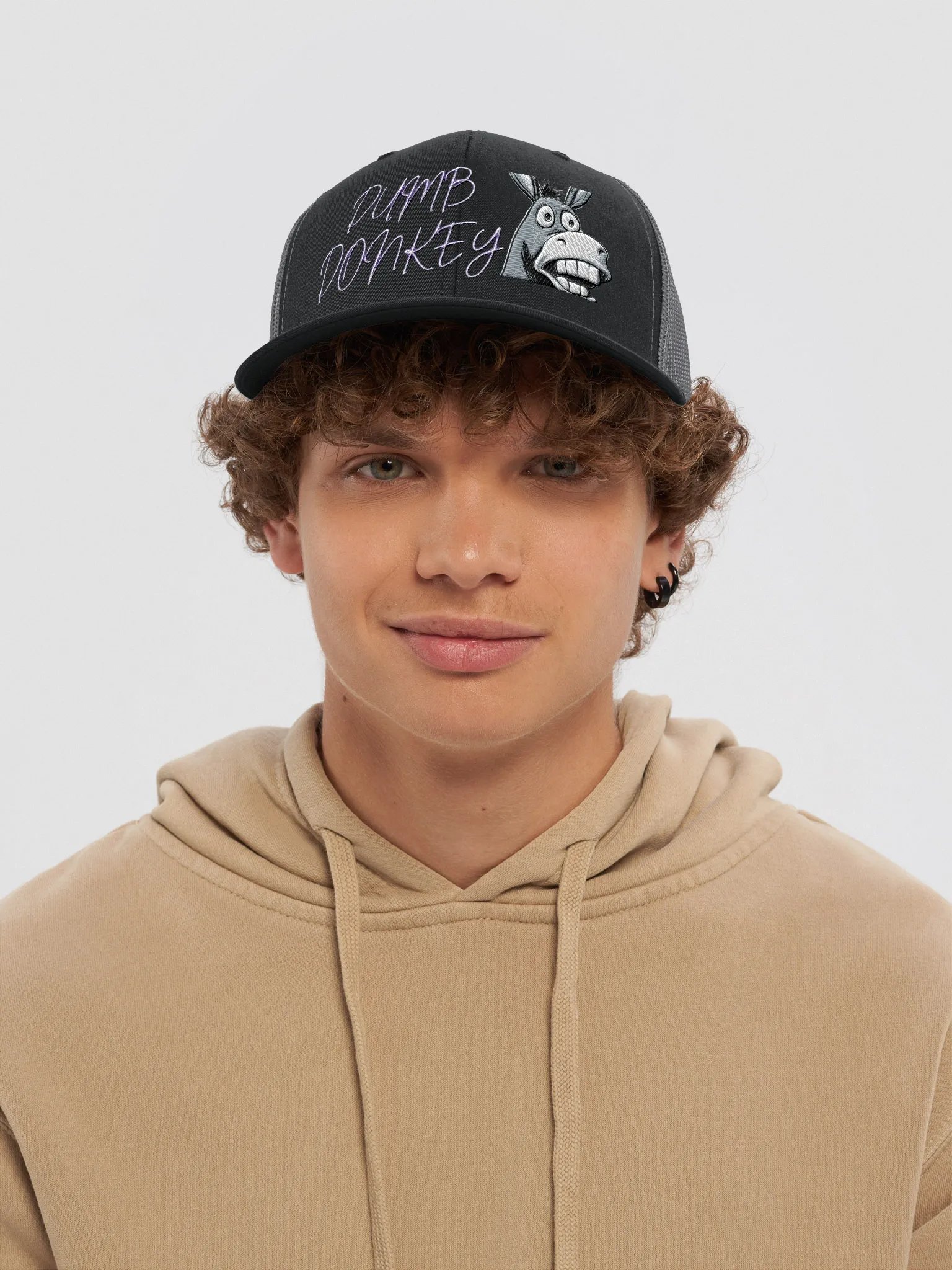 Dumb Donkey Embroidered Mesh Snapback product image (5)
