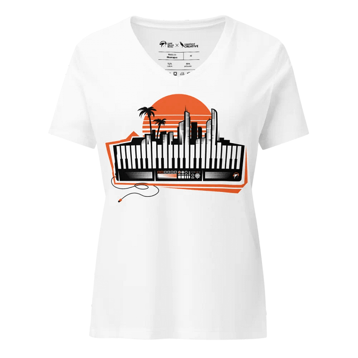 Keyboard City women's v-neck tee product image (1)