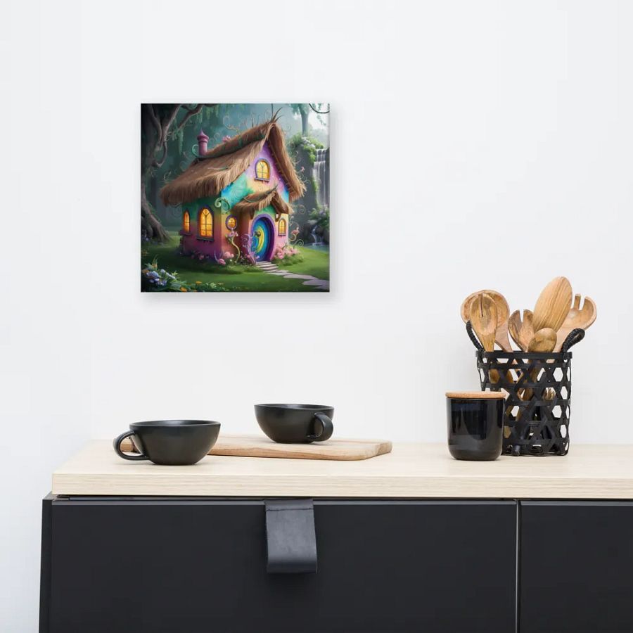 Watercolour Fairy House Art - v9 product image (8)