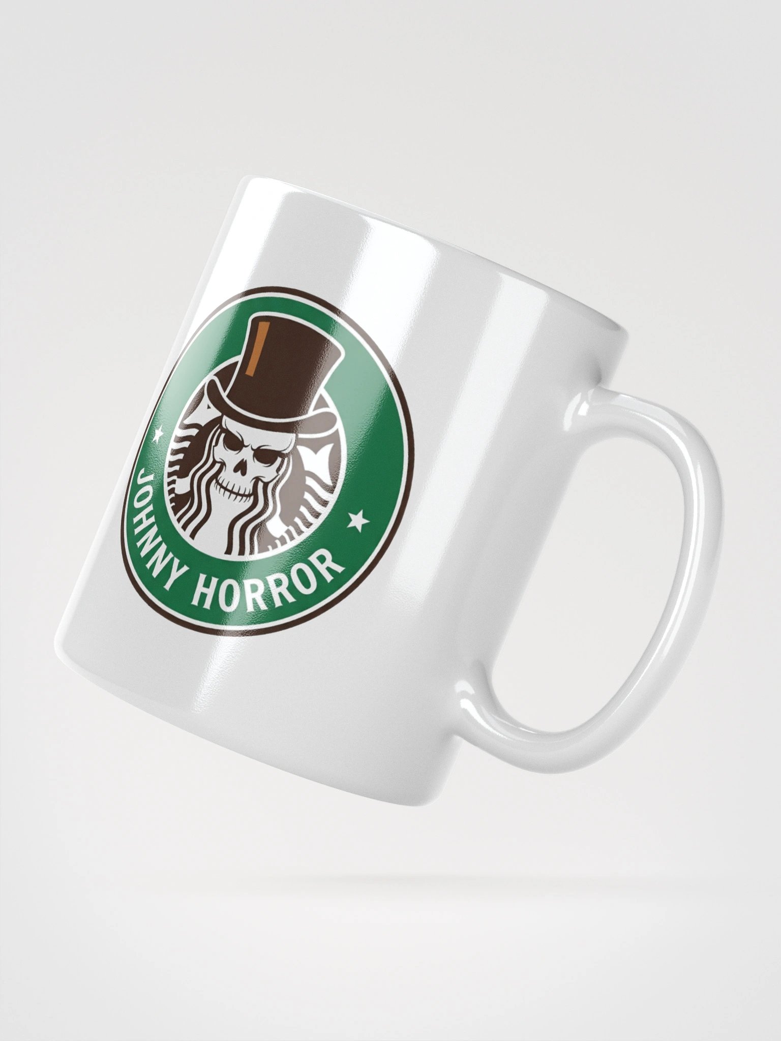 Johnny Horrorbucks Coffee Mug (White) product image (4)