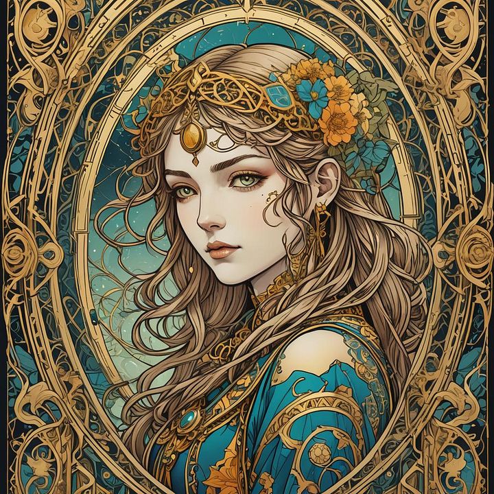 Art Nouveau Fantasy-inspired Cards product image (1)