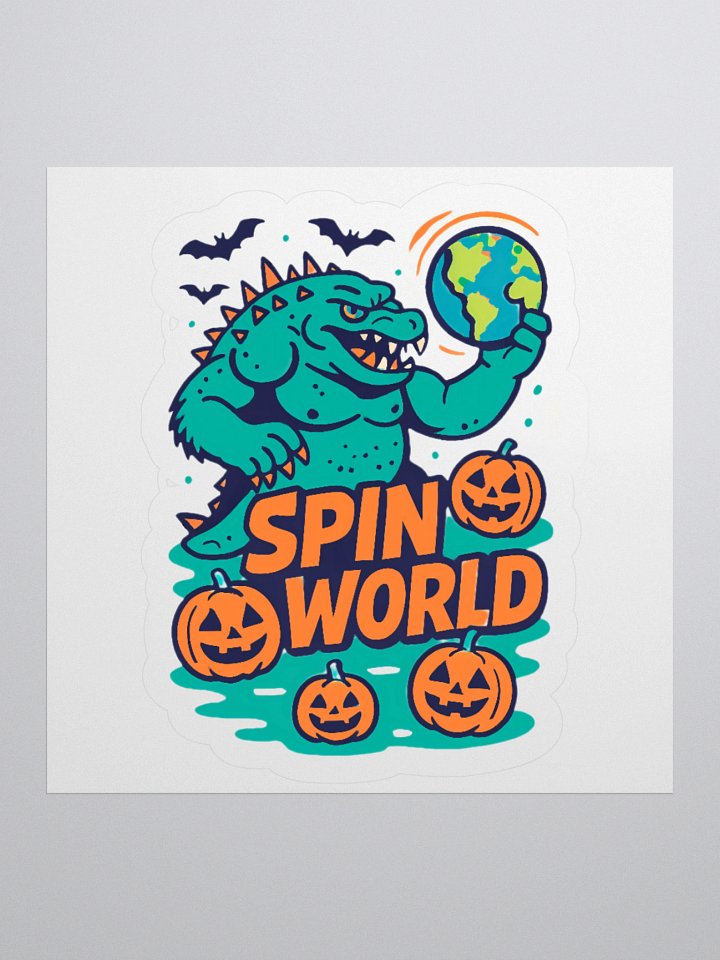 Halloween Monster Spins the World Sticker product image (3)