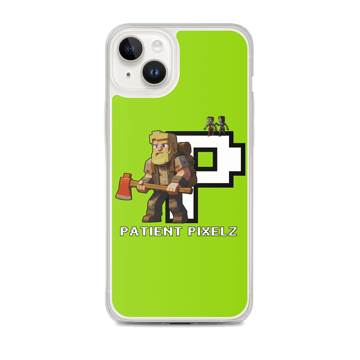 Patient PixelZ P Logo iPhone® MagSafe® Case (Neon Green) product image (1)