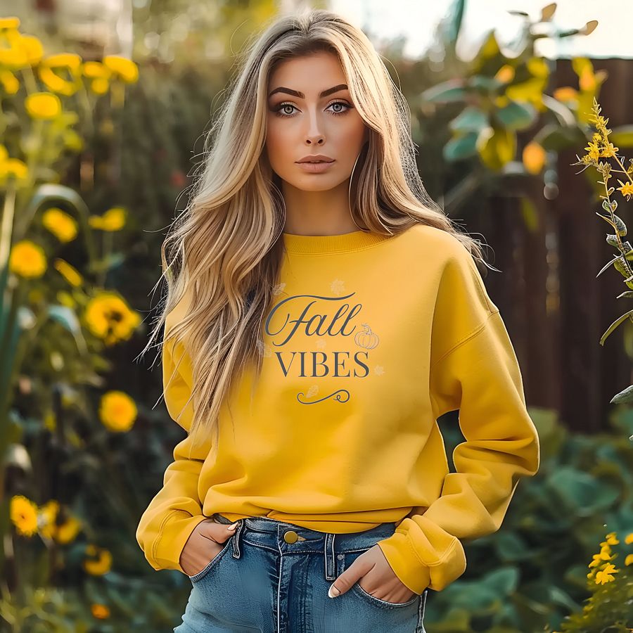 Fall Vibes Illustrated Crewneck product image (1)