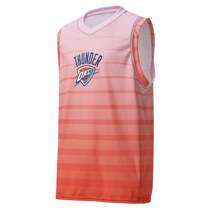 OKC Thunder Shield All-Over Basketball Jersey product image (1)