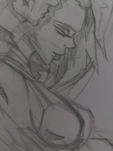 Sketching out a new #Violet9!

#brimstonestudios #illustration #sketch #characterart #originalcharacter #oc #pinup #pencil #d...