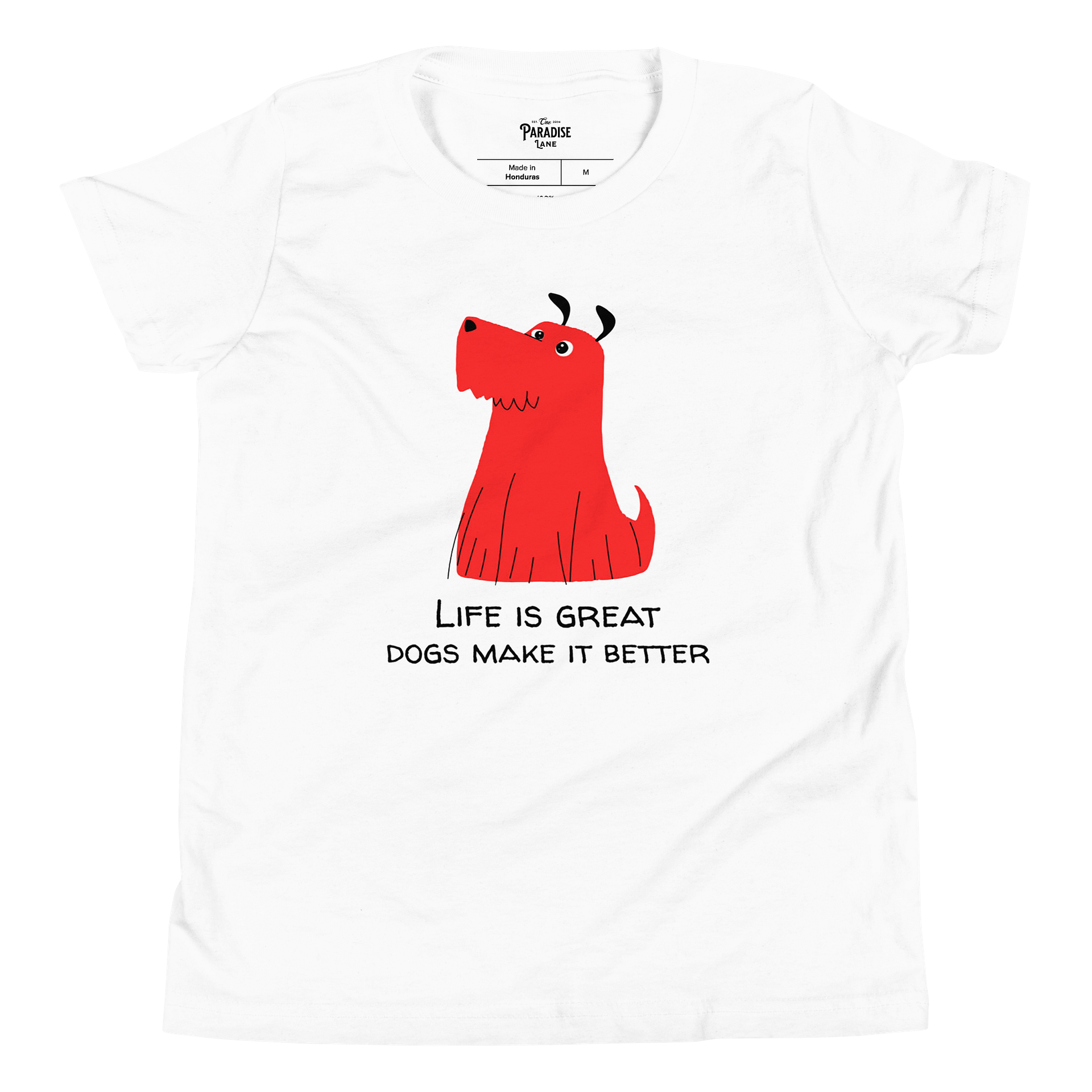 "Life is Great - Dogs Make it Better" Unisex Youth Tee product image (8)