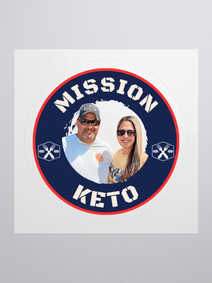 Mission Keto Red White & Blue Sticker product image (2)