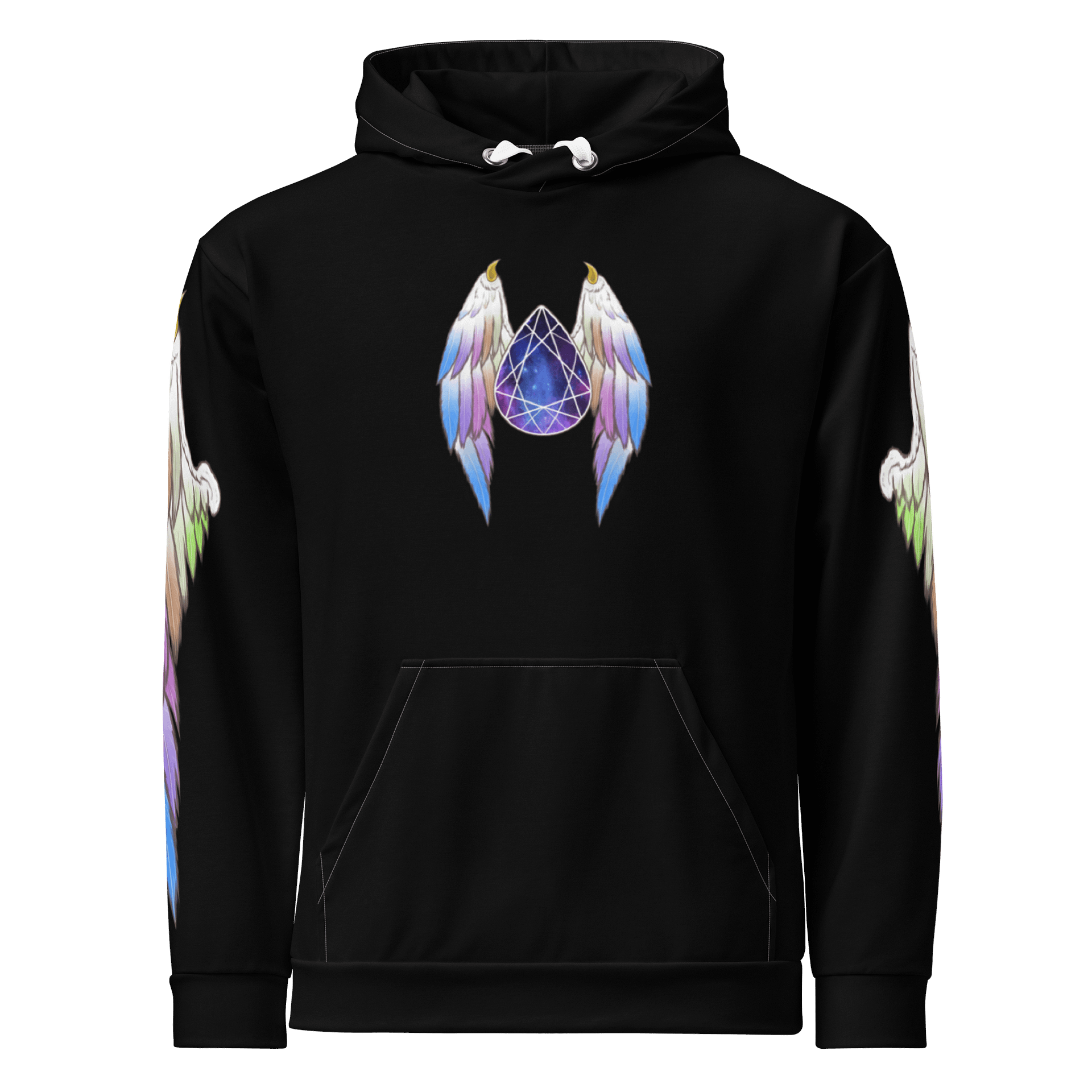 Rainbow Pride Angel Hoodie - Positions B product image (3)