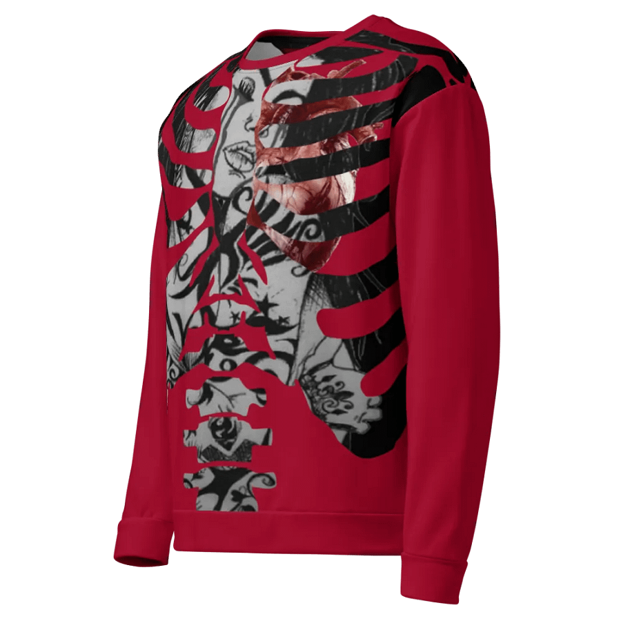 Heartbreak Ribcage - CARMINE | Unisex Sweatshirt product image (3)