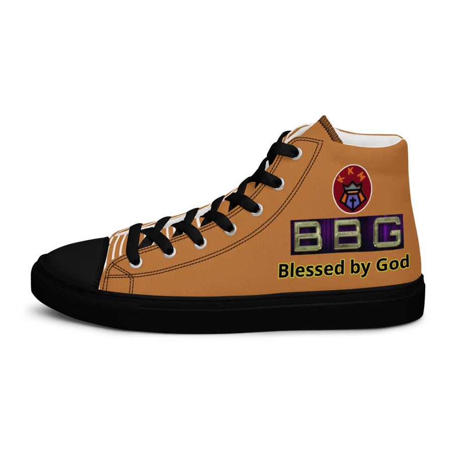 BBG Tan Pattern High Tops - Black Soles product image (5)