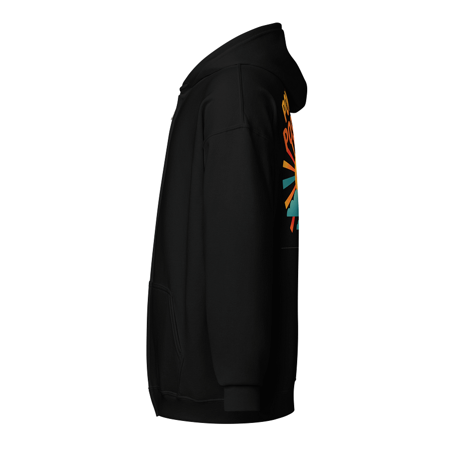 Powered by Positivity – Bold Smiling Sun Zip Hoodie product image (9)