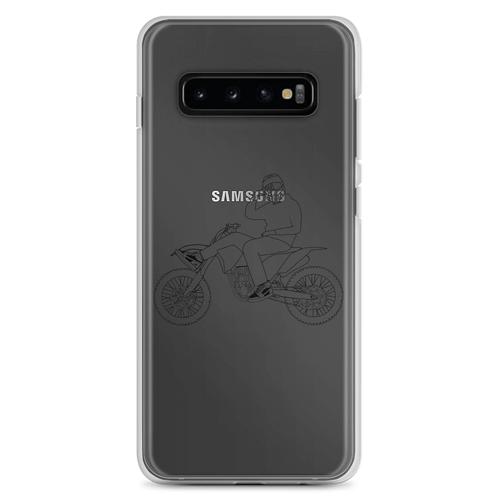 Bike and signature outline (Black) Phone Case S product image (1)