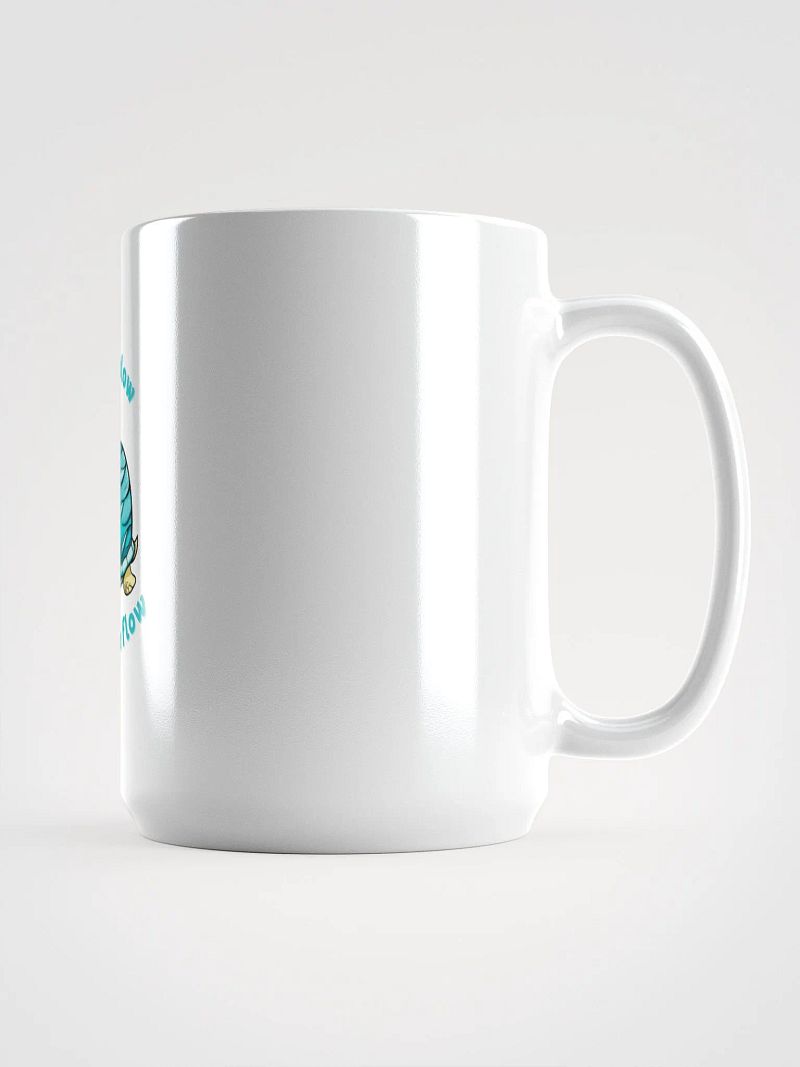 Flowing Turtle White Glossy Mug