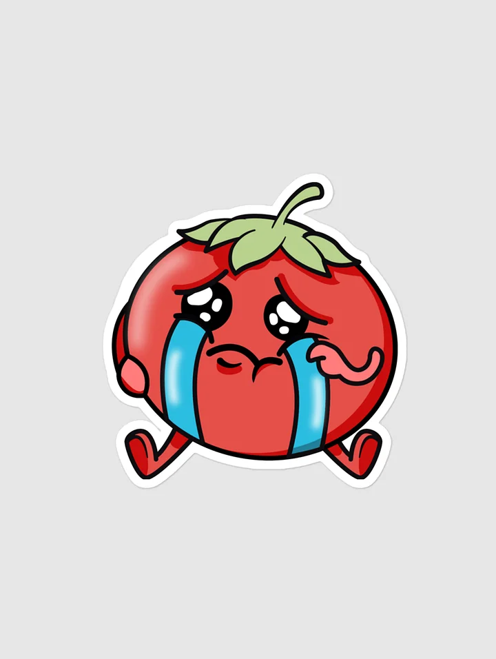 Crying Tomat Sticker product image (1)