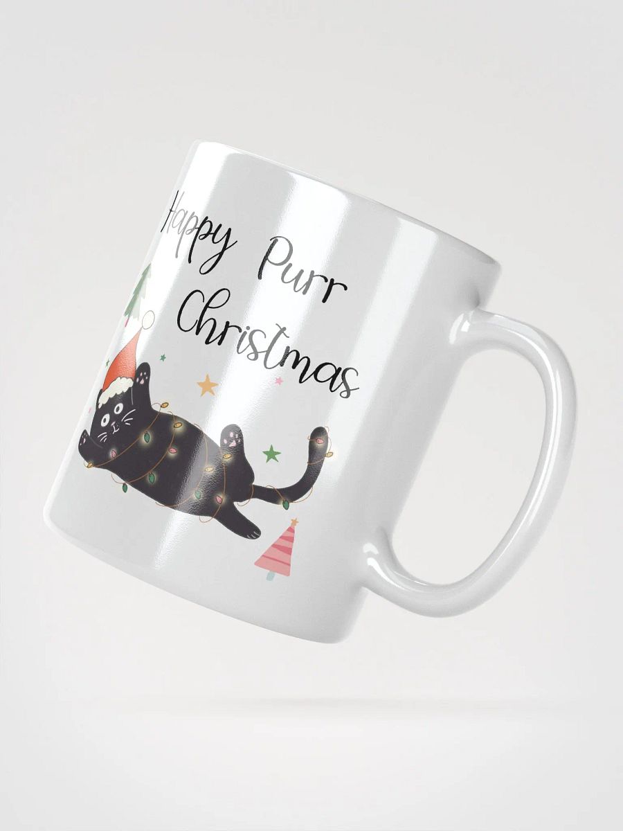 Happy Purr Christmas cat mug product image (4)