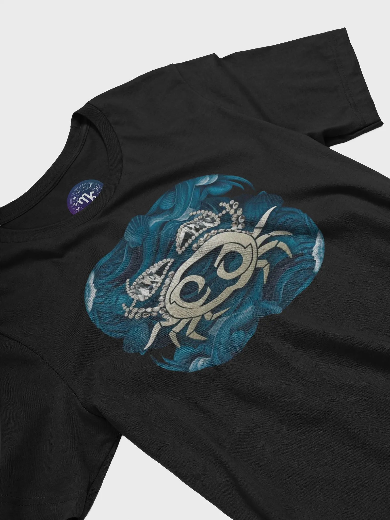 Exclusive Cancer Zodiac T-Shirt - Unisex Celestial Crab and Oceanic Design product image (5)