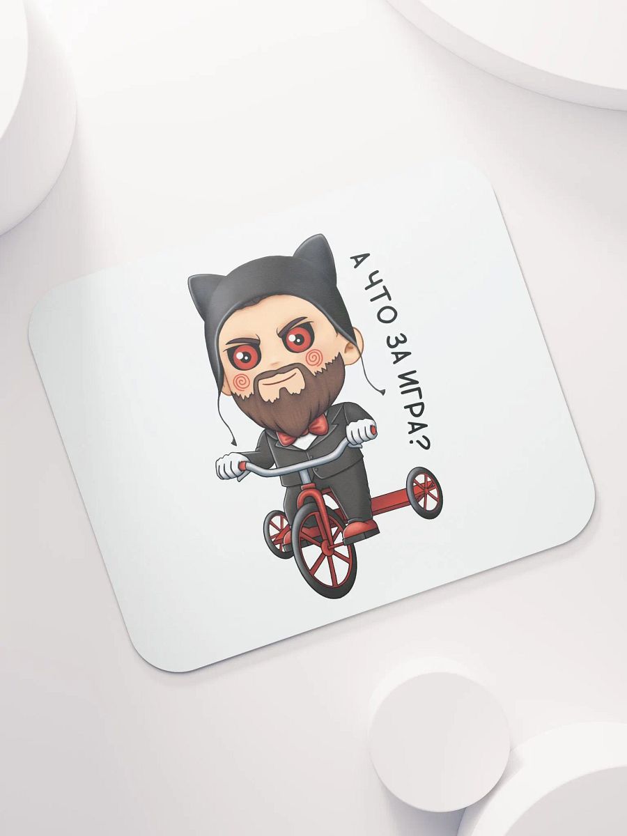 Whimsical Cat-Eared Gentleman Mouse Pad product image (7)