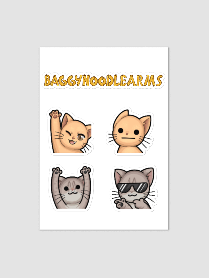 BaggyNoodleArms | Kiss Cut Sticker sheet product image (1)