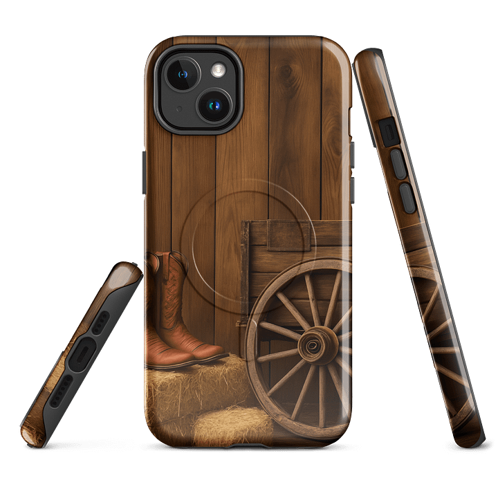Rustic Cowboy Boots MagSafe® iPhone Case product image (3)