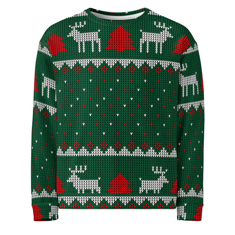 Festive Reindeer All-Over Print Sweatshirt product image (1)