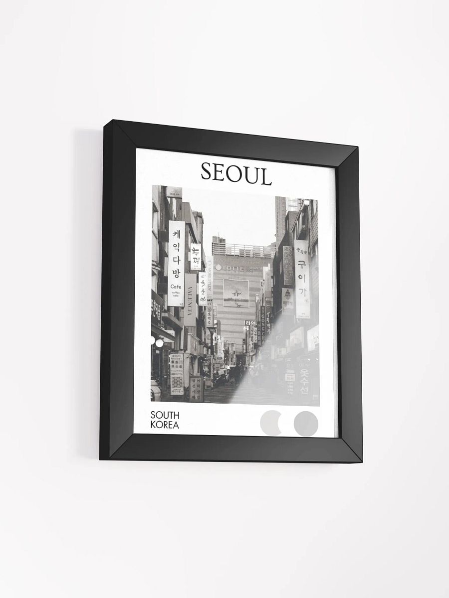 Streets of Seoul I - Black & White / Framed product image (2)