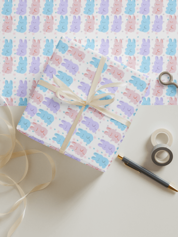 Pastel Bunny Gift Wrap Set (Set of 3) product image (3)