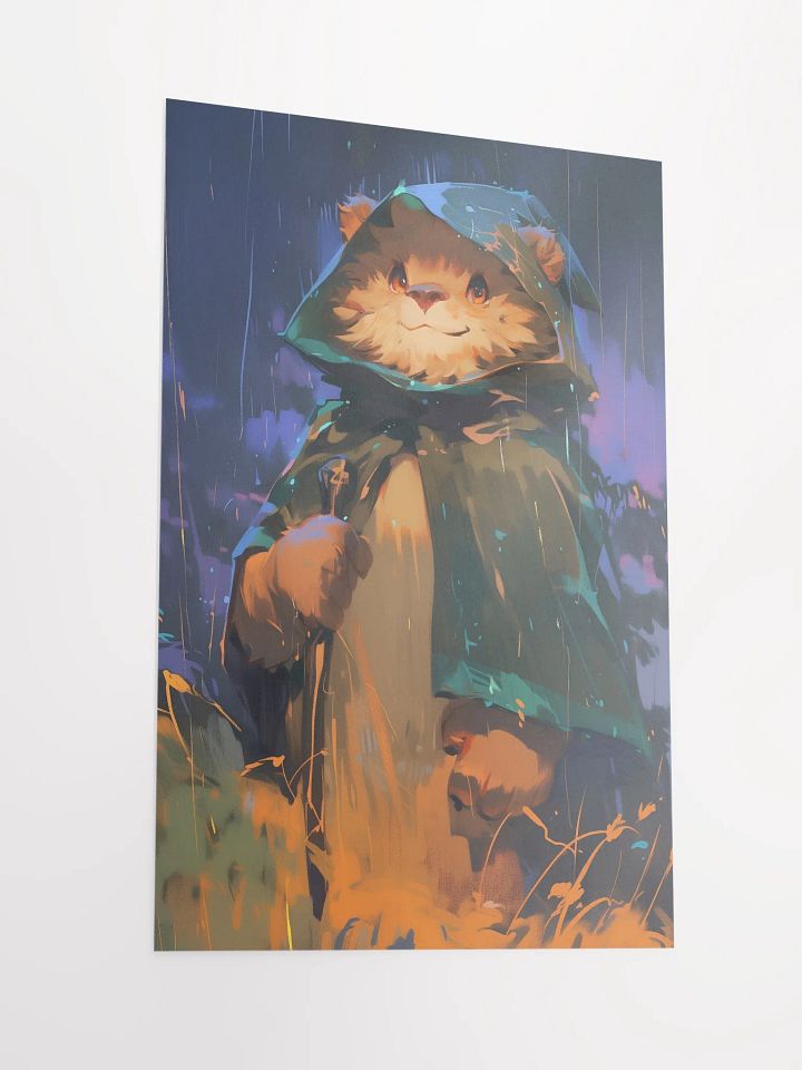 Bear in the Rain Enhanced Poster product image (2)