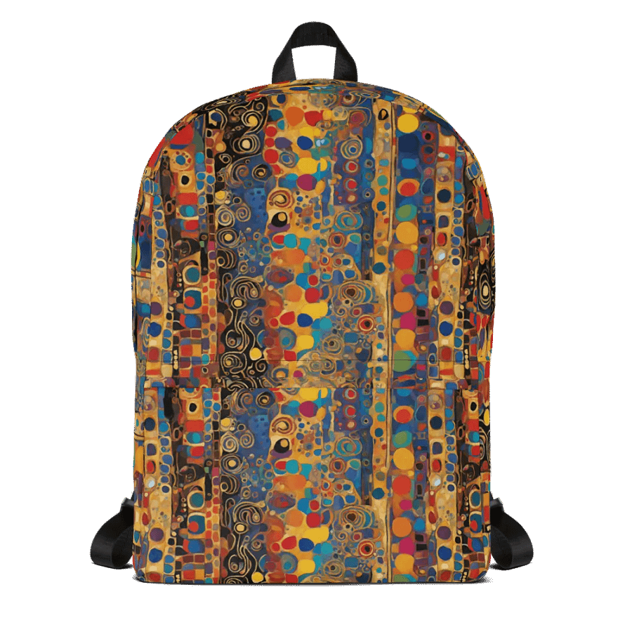 Symmetric Fusion All-Over Print Backpack for art students and arty friends product image (1)