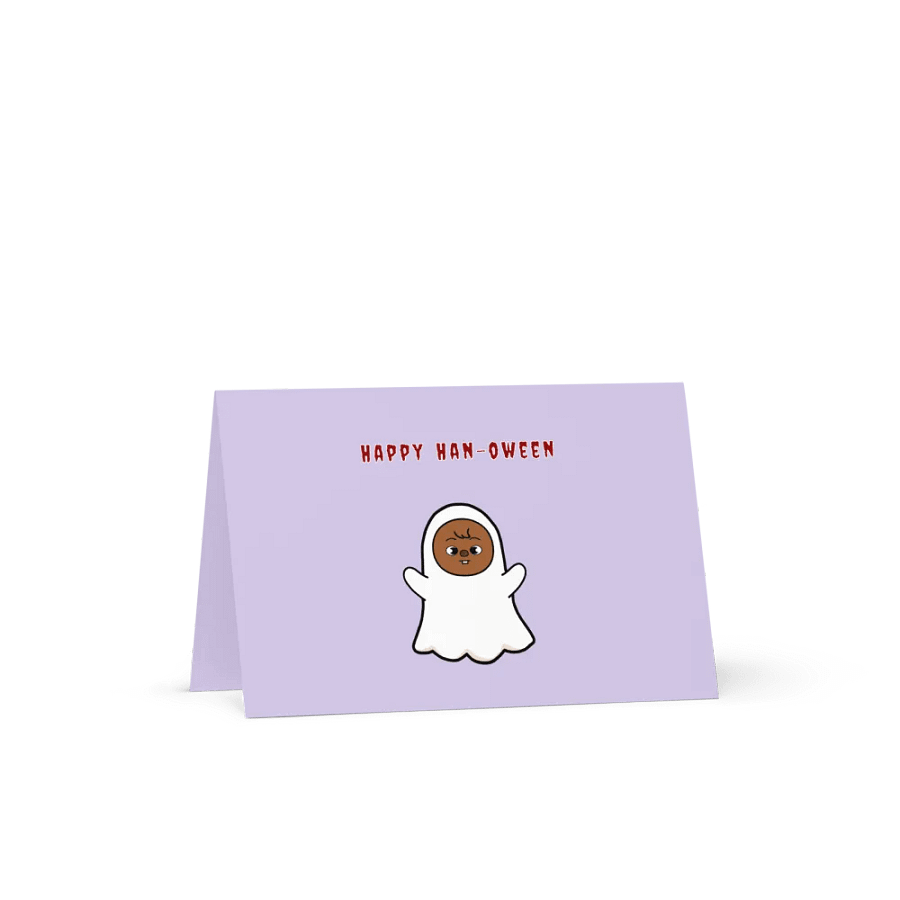 Han Ghost Halloween Greeting Card product image (1)