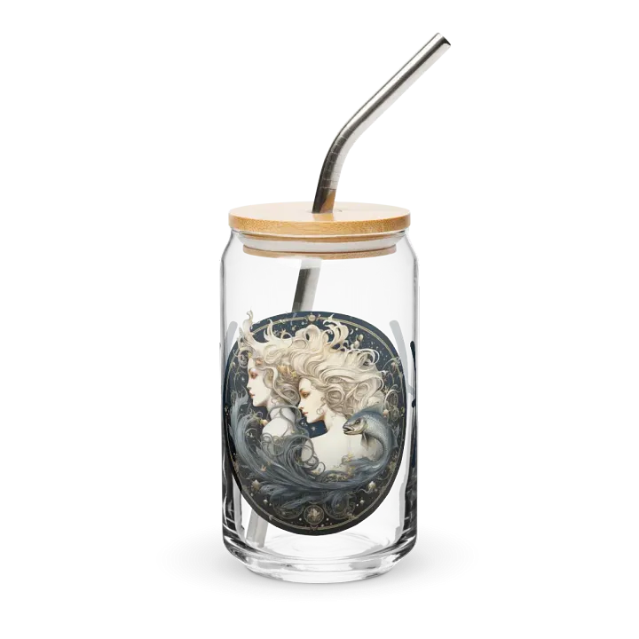 Pisces Zodiac Glass Can Sipper product image (2)