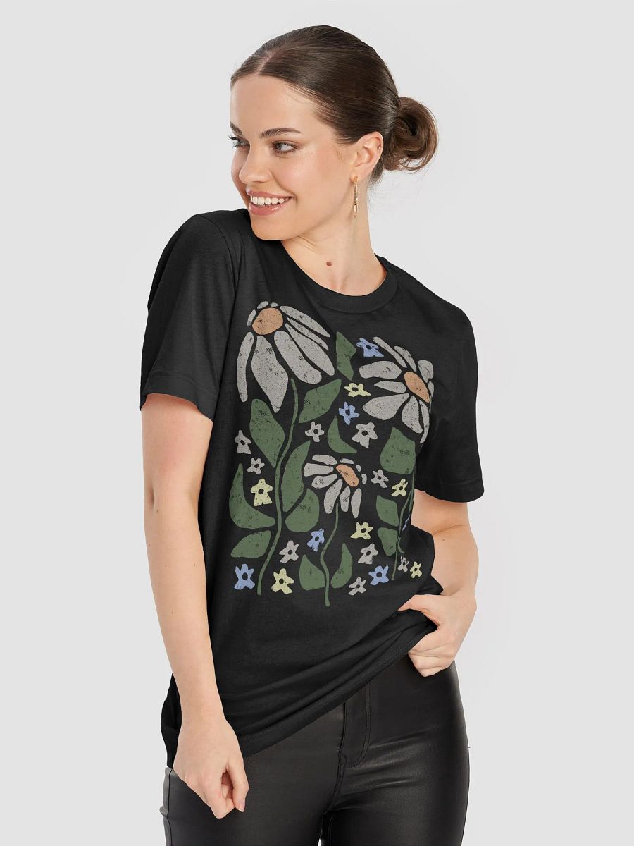 Minimalist Subtle Meeples Pastel Floral T-shirt for Board Gamers product image (4)