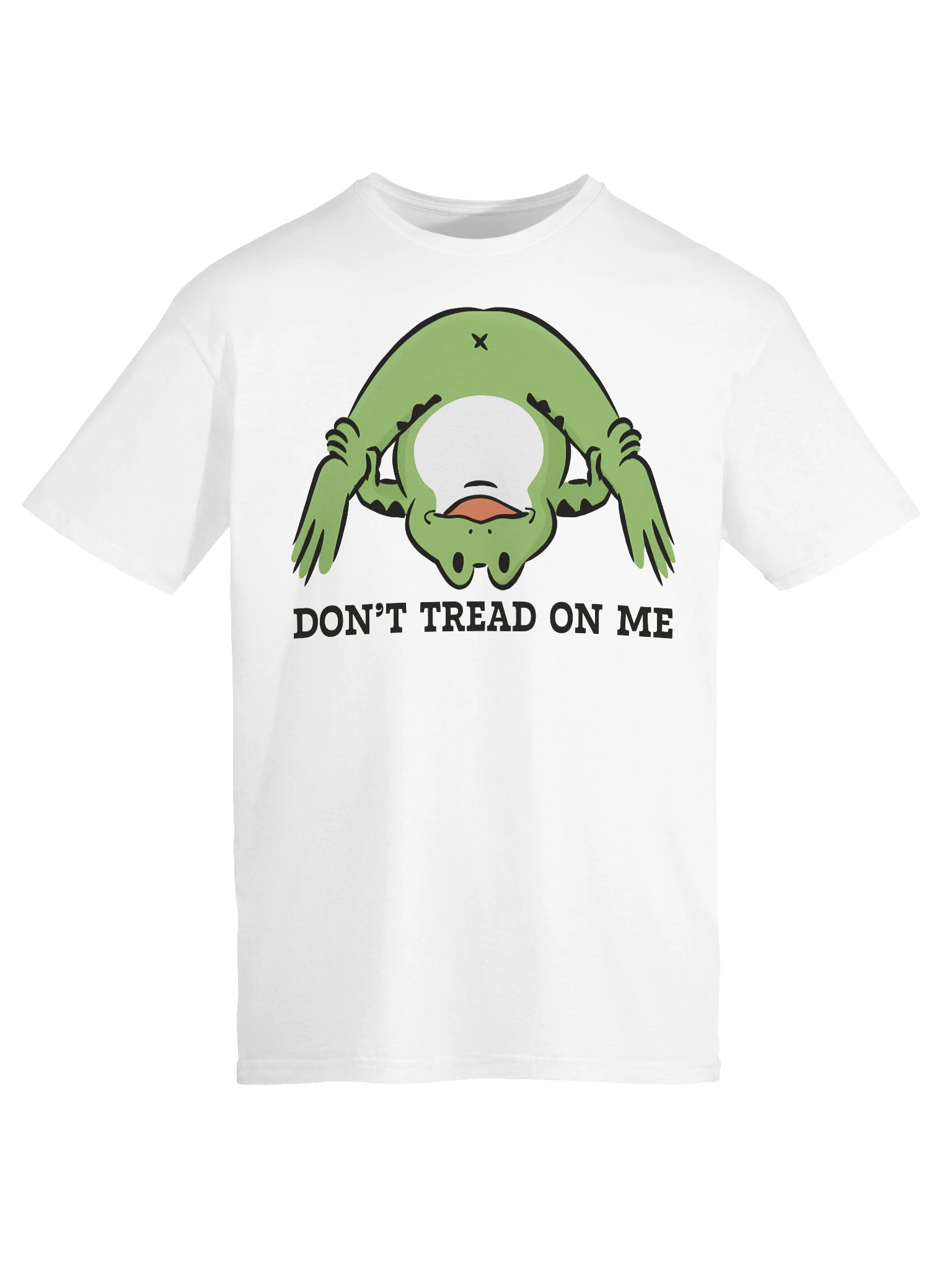 Whimsical Upside-Down Frog Cartoon T-Shirt product image (68)