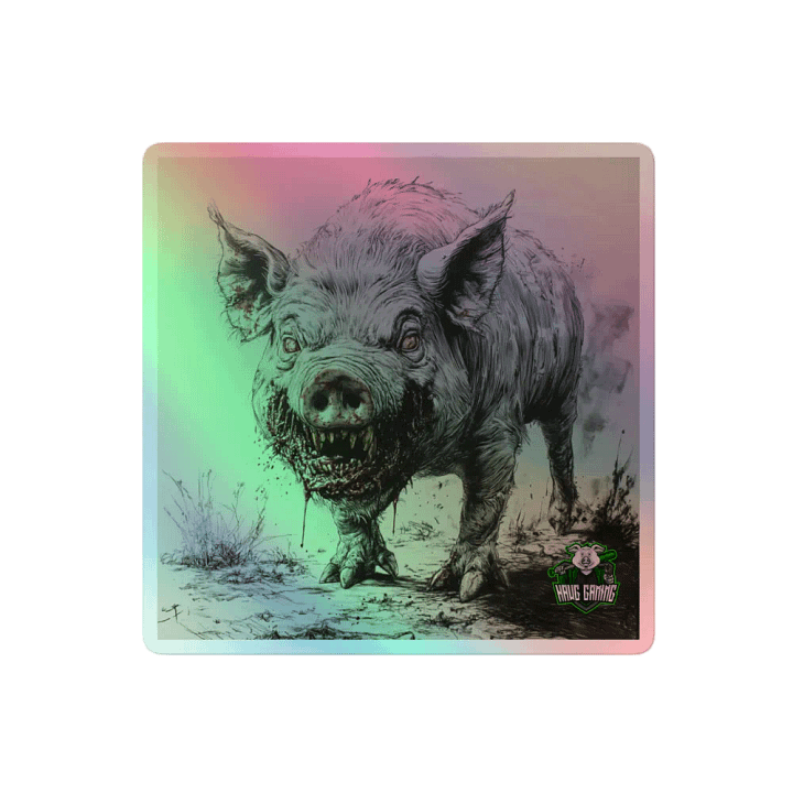 Wild Boar Holographic Sticker Sheet product image (2)