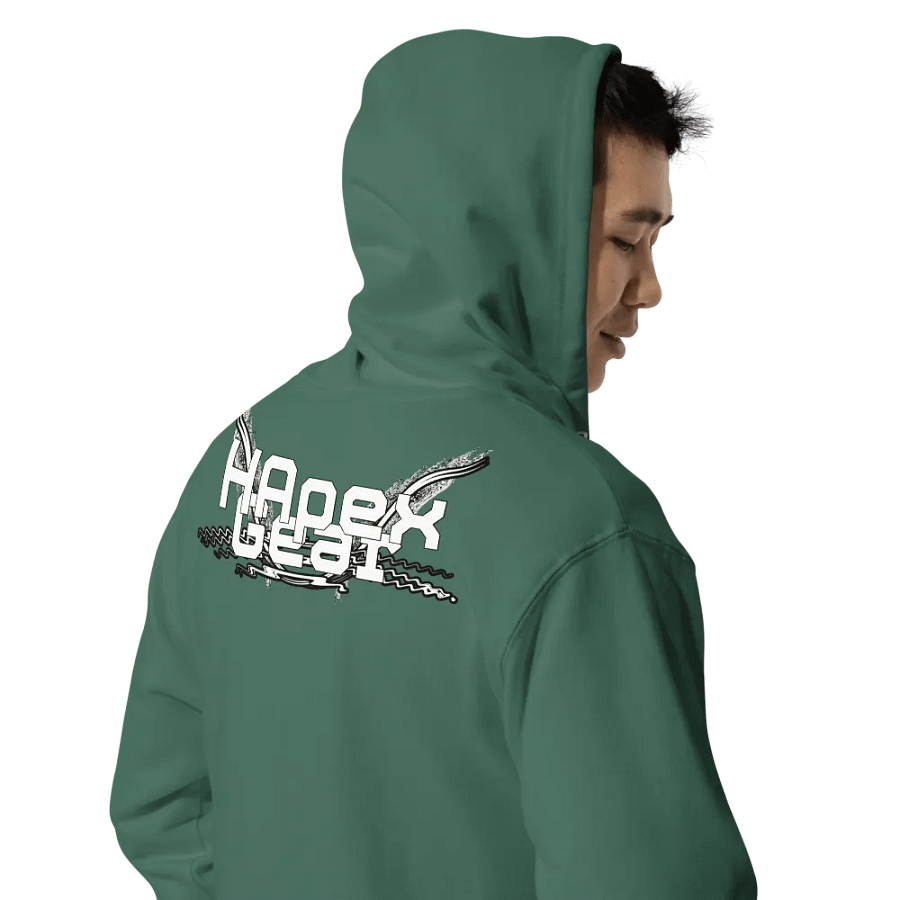 Fleece Zip Up Hoodie - Embroidered - White HApex Gear White Logo product image (11)