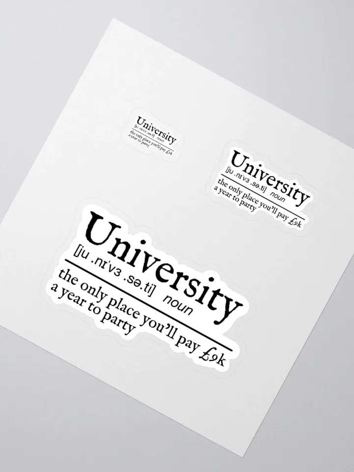 University Definition Sticker product image (2)