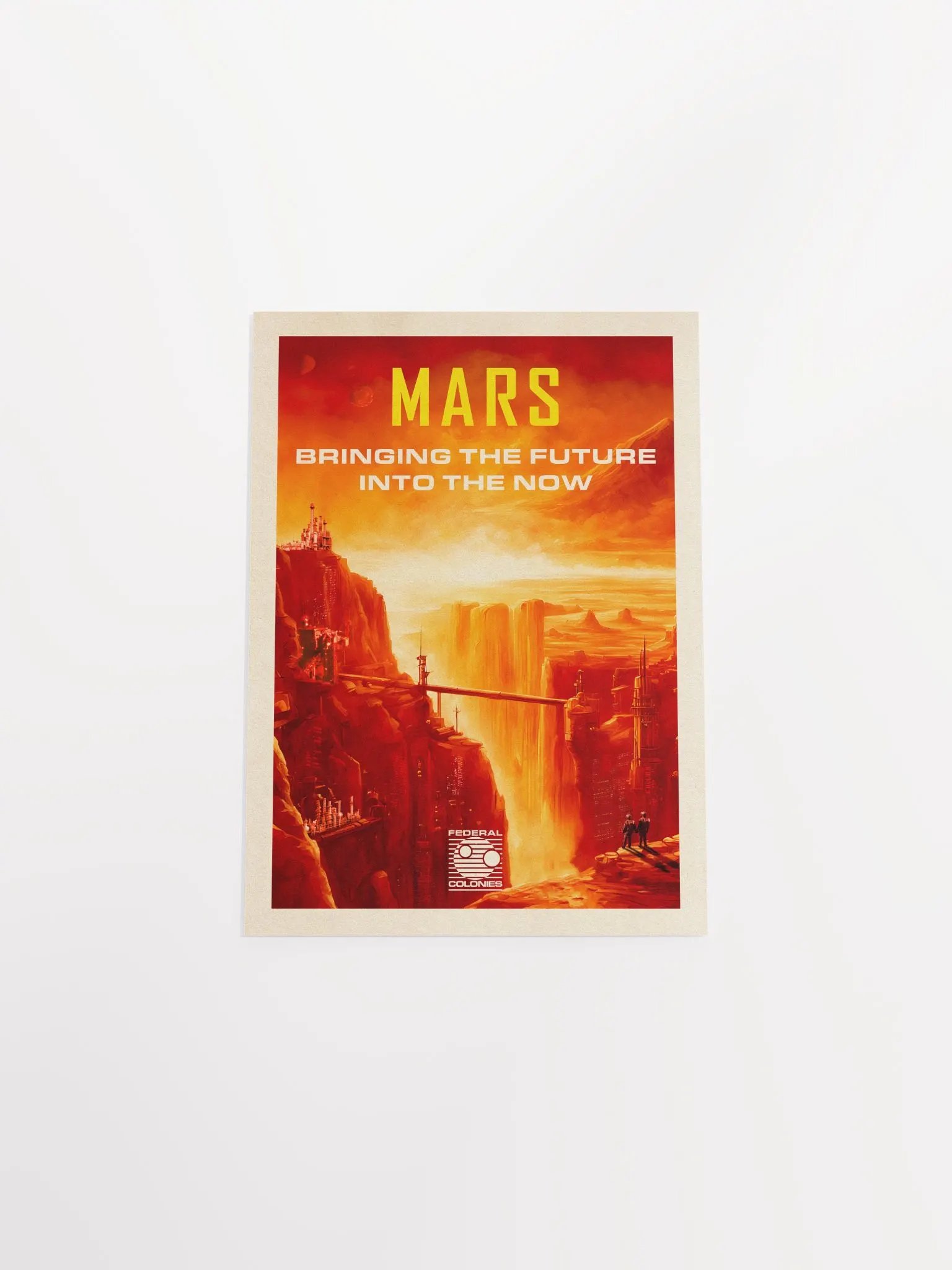Mars, Federal Colonies. Total Recall, 1990 — Vintage space poster, movie poster product image (6)