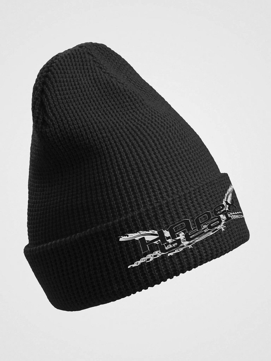 Waffle Beanie - Embroidery - Black HApex Gear Black Logo product image (7)