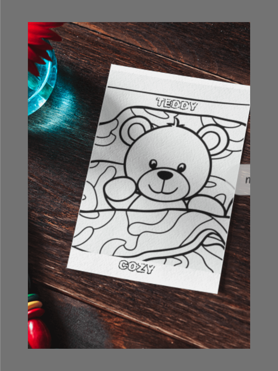 Free Printing Teddy Coloring page product image (4)