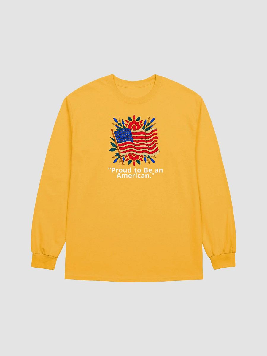 Patriotic Floral Wave Long Sleeve Tee product image (6)