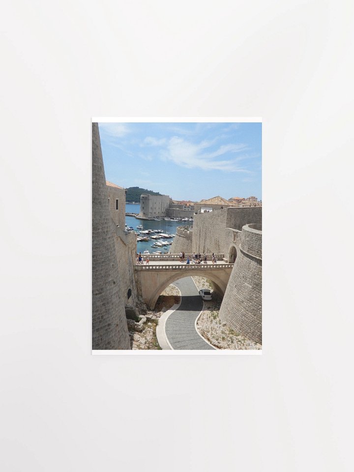 Dubrovnik - Old Town Walls, Bridge and Marina - print/poster product image (1)