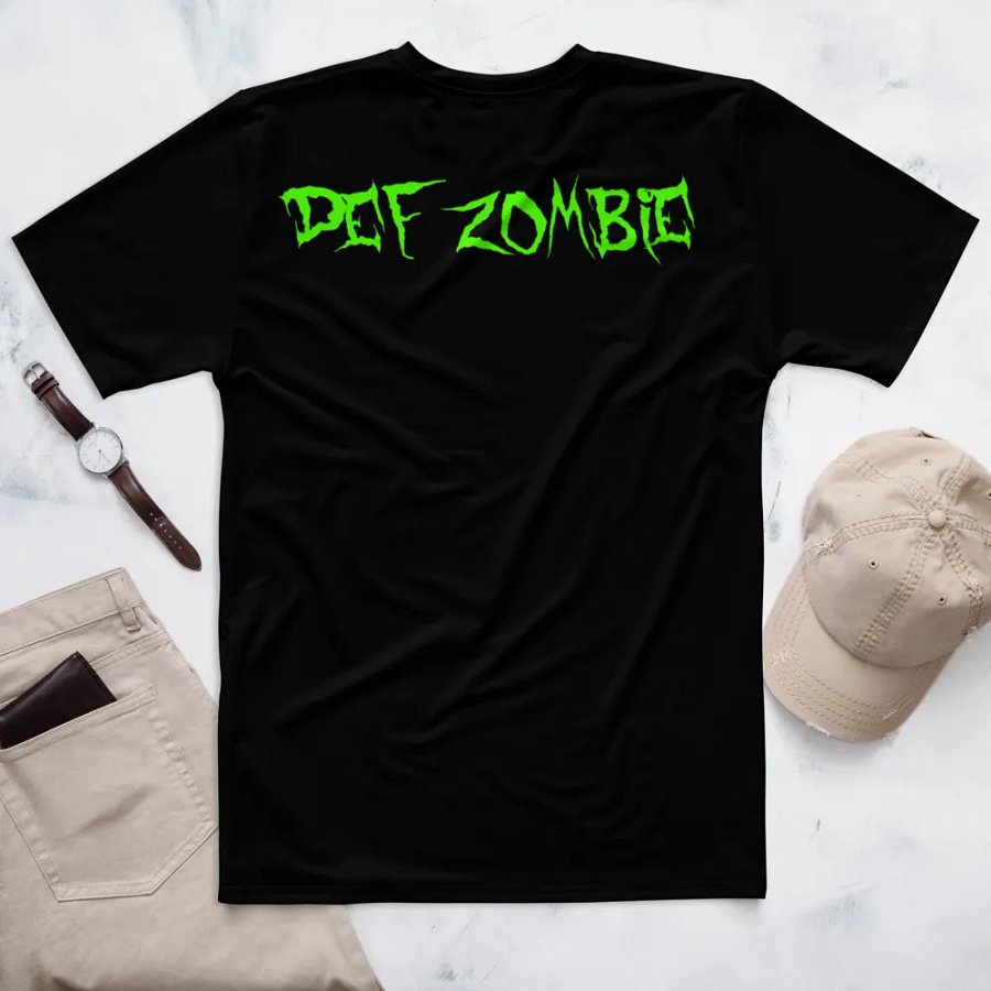 (Silky Feeling) Def-Zombie Skull Shirt - Large Print - Polyester product image (5)