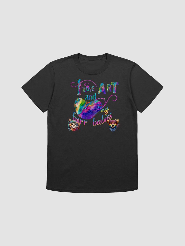 I love art and my furr babies T shirt product image (2)