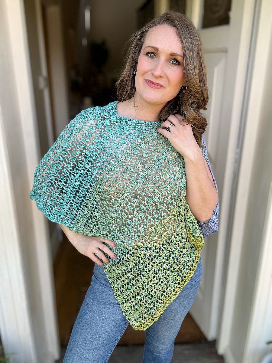 Lightweight Lacy Poncho Crochet Pattern PDF product image (4)